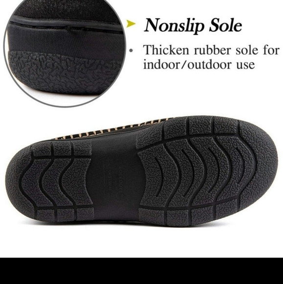 New. sz 9 RockDove Men's Moccasin Bootie memory foam insole/faux fur - Picture 4 of 8